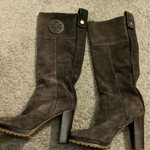 Size 10.5 suede Tory Burch boots